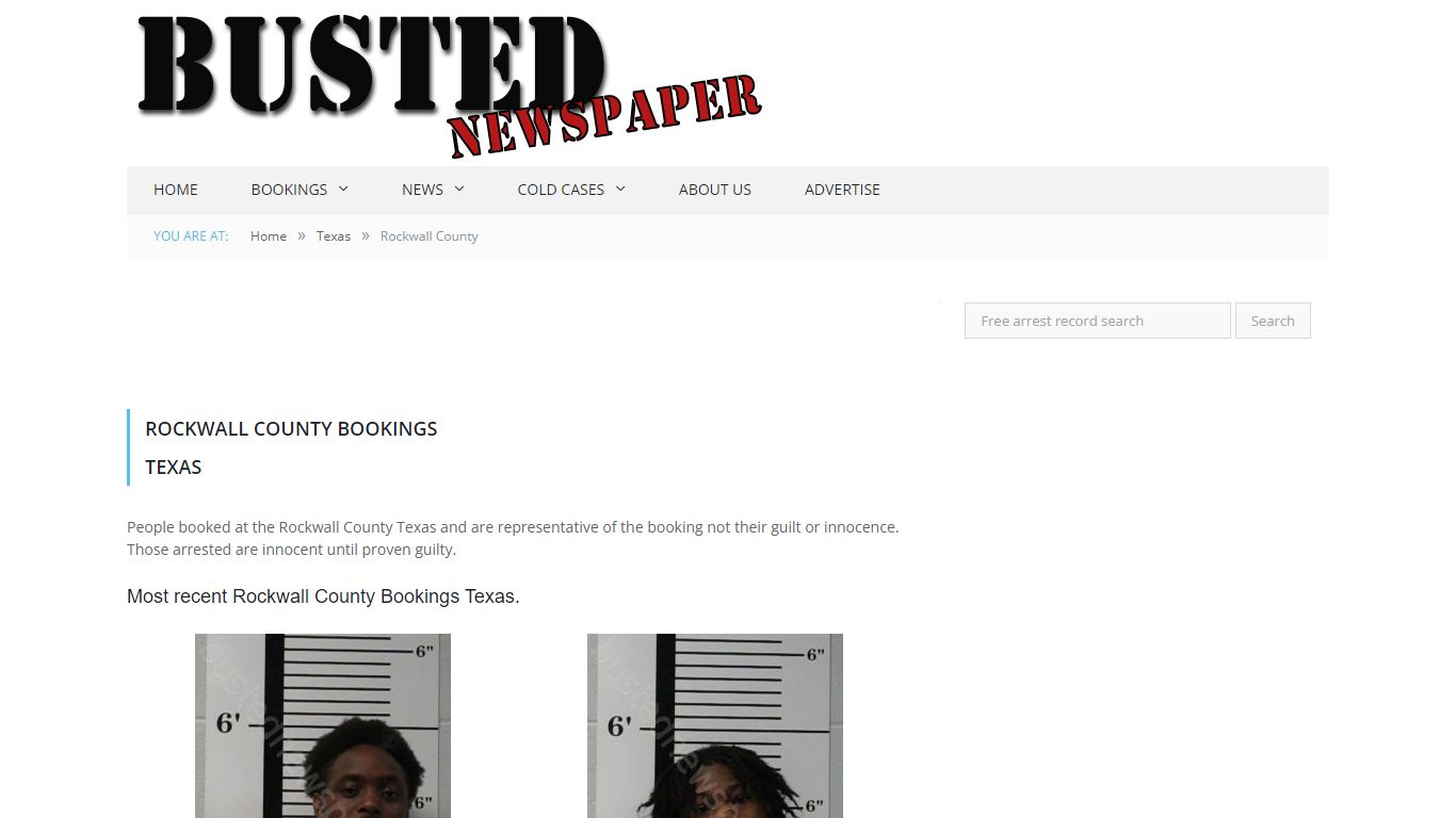 Rockwall County, TX Mugshots - BUSTEDNEWSPAPER.COM